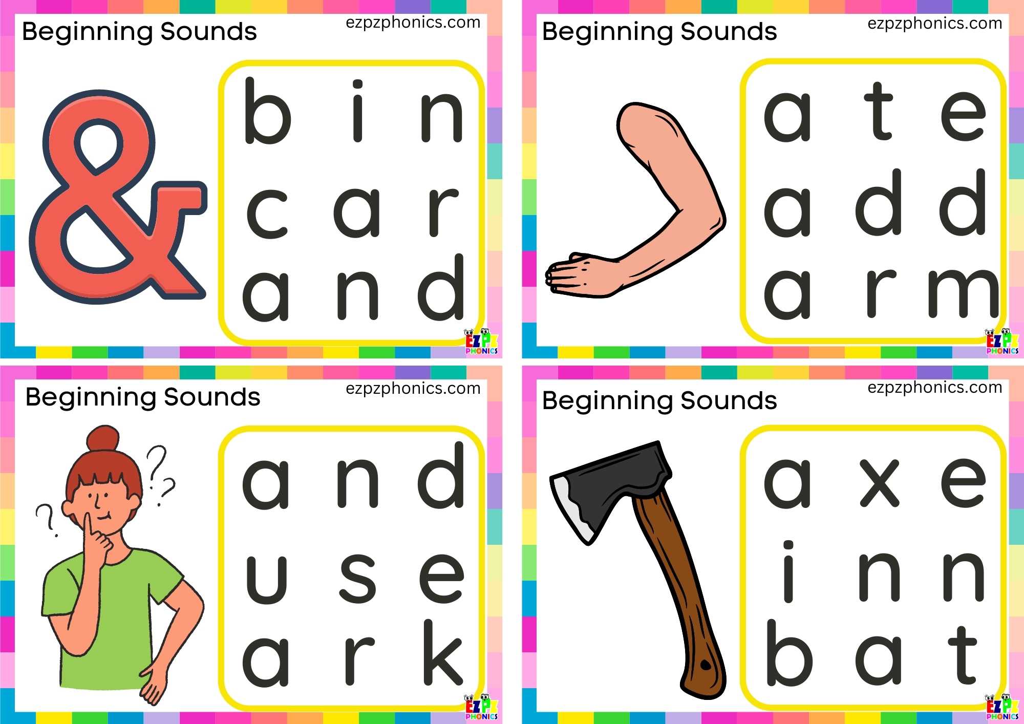 Letter A Word Search Card 1